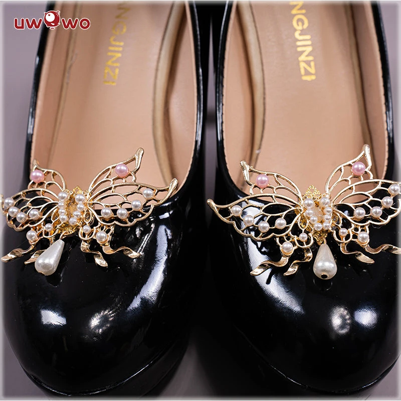 Exclusive Uwowo Genshin Impact Fanart Lisa Maid Ver Cosplay Costume Shoes ( Shoes Decoration In Costume Set) 6 Exclusive Uwowo Genshin Impact Fanart Lisa Maid Ver Cosplay Costume Shoes ( Shoes Decoration In Costume Set) - Image 4