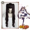 UWOWO Nekopara Chocola Cosplay Wig 80cm Long Twin-tail Hair Matte Synthetic Heat Resistant Fiber -Uwowocosplay Shop 3603a6187d60c4fe10f1004008410dfb