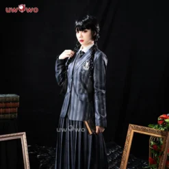 Uwowo Wednesday Addams School Uniform Cosplay Costume -Uwowocosplay Shop 3 176528c5 a7da 44ba 8ccf 9f2d385de24b