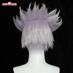 Uwowo Anime Jujutsu Kaisen Satoru Gojo Cosplay Wig (spiked Up) 28CM Light Purple White Gradient Short Hair -Uwowocosplay Shop 3 4dcd019c af57 411b ac37 bdc44c9c3ab2
