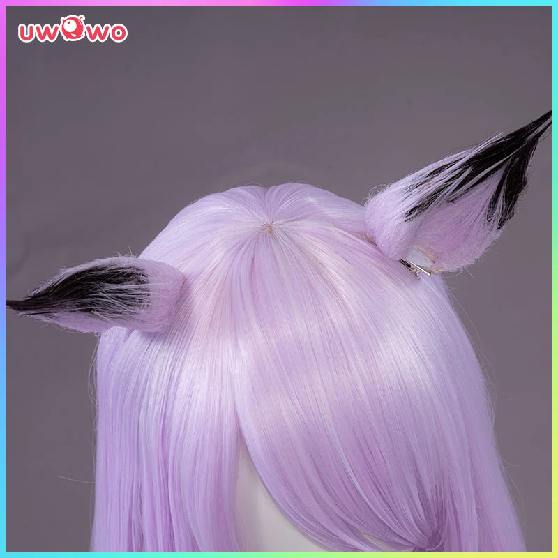 Uwowo Uma Musume Mejiro McQueen Cosplay Wig 70cm Bright Lavender Long Straight Hair+Ear 7 Uwowo Uma Musume Mejiro McQueen Cosplay Wig 70cm Bright Lavender Long Straight Hair+Ear - Image 5