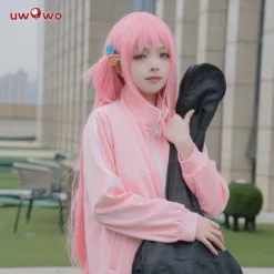 UWOWO Gotou Hitori Cosplay Costume Bocchi The Rock Gotou Hitori Cosplay Suit JK Uniform Skirt Pink Jacket Full Outfit -Uwowocosplay Shop 3 6d74e4c2 ddbb 420e 99f4 5fb3053dfb1f