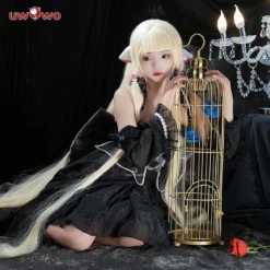 Uwowo Anime/Manga Chobits: Freya Black Bow Lolita Chii Cosplay Costume -Uwowocosplay Shop 3 bb4913ce 4b8a 4896 b93b 6dc58d58755d