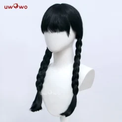 Uwowo Movie Wednesday Addams Cosplay Wig Women Long Braided Hair -Uwowocosplay Shop 3 cbd30c65 0ce0 4792 8111 0cad848eda88