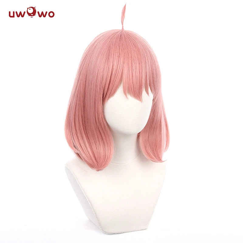 Uwowo Anime Spy X Family Cosplay Anya Forger Wig Anya Costume Wig 35cm Pink Short Hair 4 Uwowo Anime Spy X Family Cosplay Anya Forger Wig Anya Costume Wig 35cm Pink Short Hair - Image 2