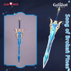 Uwowo Game Genshin Impact Weapons Eula Song Of Broken Pines Cosplay Props Claymores Props
