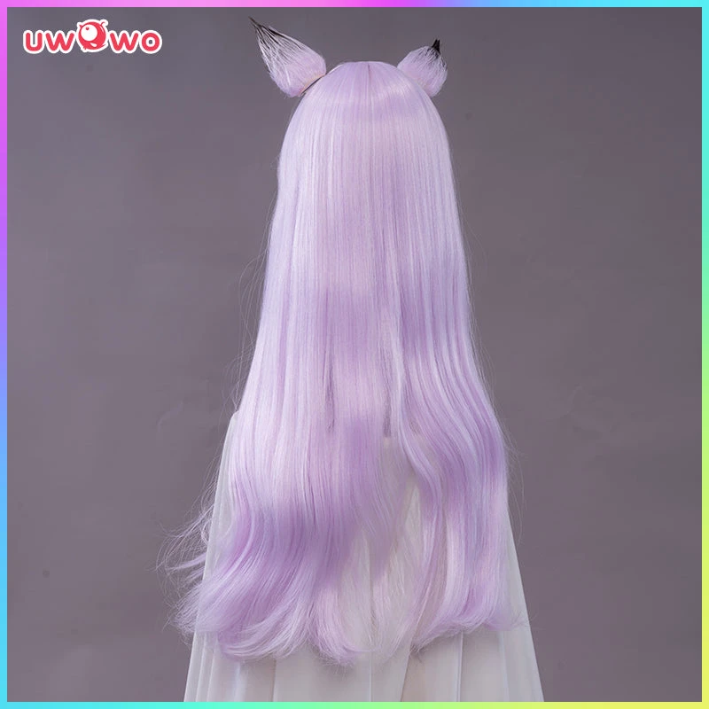 Uwowo Uma Musume Mejiro McQueen Cosplay Wig 70cm Bright Lavender Long Straight Hair+Ear 4 Uwowo Uma Musume Mejiro McQueen Cosplay Wig 70cm Bright Lavender Long Straight Hair+Ear - Image 2