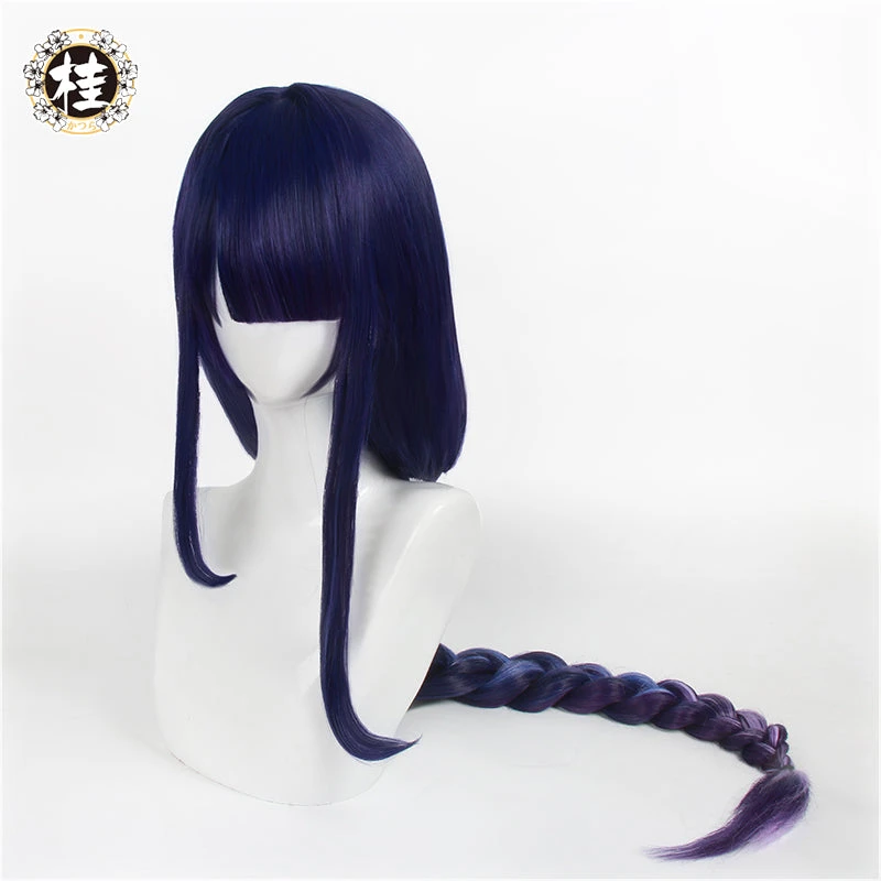 Uwowo Game Genshin Impact Inazuma Baal Raiden Shogun Cosplay Wig 105cm Long Braided Hair 5 Uwowo Game Genshin Impact Inazuma Baal Raiden Shogun Cosplay Wig 105cm Long Braided Hair - Image 3