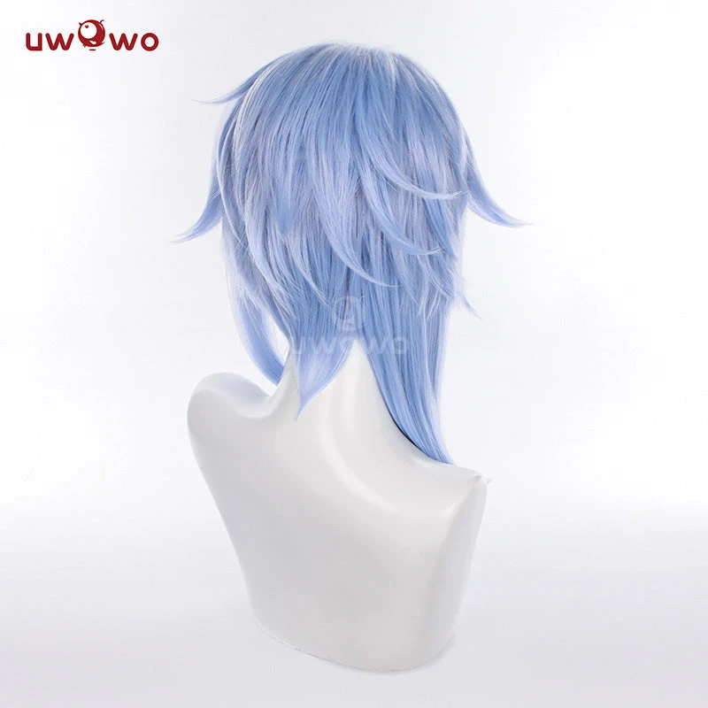Uwowo Genshin Impact Kamisato Ayato Male Cosplay Inazuma Costume Wig 45CM Blue Wig 6 Uwowo Genshin Impact Kamisato Ayato Male Cosplay Inazuma Costume Wig 45CM Blue Wig - Image 4