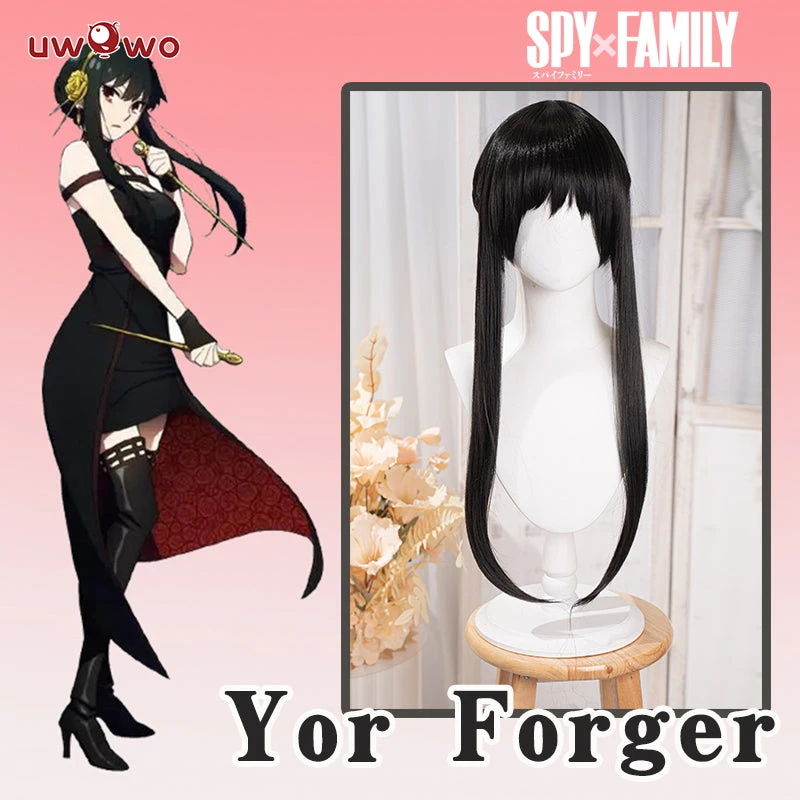 Uwowo Anime Spy X Family: Yor Forger Thorn Princess Wig Assassin Cosplay 68cm Long Black Wig 3 Uwowo Anime Spy X Family: Yor Forger Thorn Princess Wig Assassin Cosplay 68cm Long Black Wig
