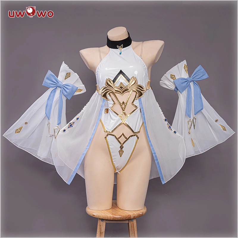 Exclusive Authorization Uwowo X Ailish: Genshin Impact Fanart Bride Ver. Lumine Cosplay Costume 6 Exclusive Authorization Uwowo X Ailish: Genshin Impact Fanart Bride Ver. Lumine Cosplay Costume - Image 4