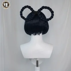 Uwowo Game Genshin Impact Xiangling Exquisite Delicacy Cosplay Wig Chef De Cuisine 30cm Dark Blue Short Hair -Uwowocosplay Shop 4 a3cfe2a3 2cc1 4823 bd41 c710e22cca18
