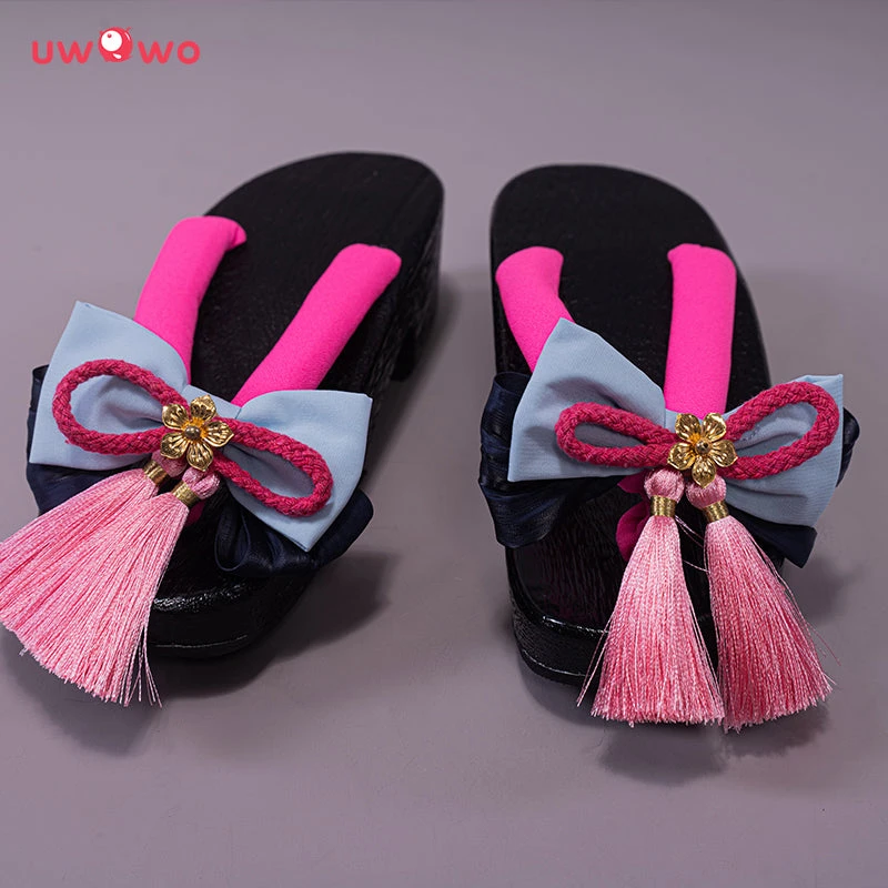 Uwowo Game Genshin Impact Kamisato Ayaka Frostflake Heron Cosplay Shoes 4 Uwowo Game Genshin Impact Kamisato Ayaka Frostflake Heron Cosplay Shoes - Image 2
