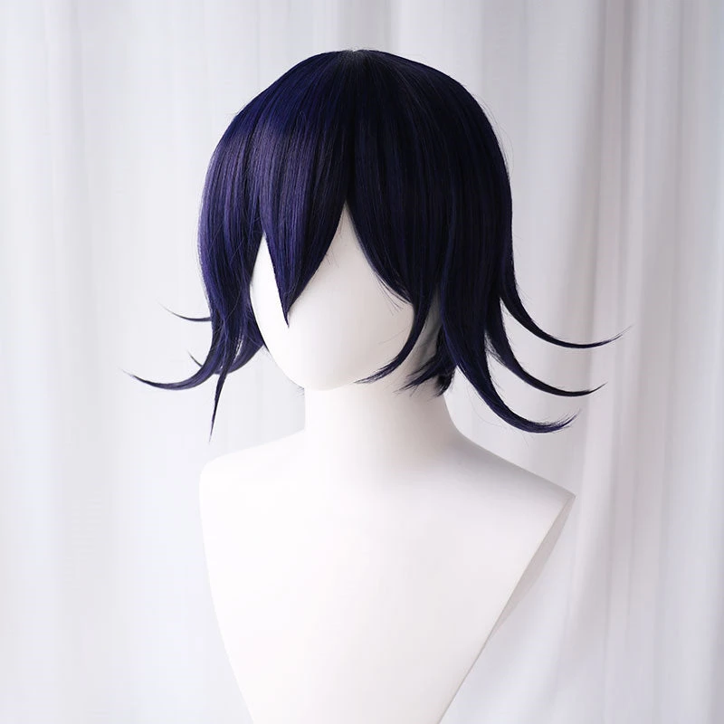 Uwowo Danganronpa Kokichi Oma Cosplay Wig The Ultimate Supreme Leader 35cm Blue Purple Short Hair 6 Uwowo Danganronpa Kokichi Oma Cosplay Wig The Ultimate Supreme Leader 35cm Blue Purple Short Hair - Image 4