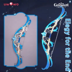 Uwowo Game Genshin Impact Weapons Venti Elegy For The End Cosplay Props Bows Props
