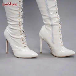Uwowo Nier: Automata 2B White Wedding Dress Bride Cosplay Costume Shoes -Uwowocosplay Shop 55 a7f15d57 8971 4d78 af64 3cea545553c8