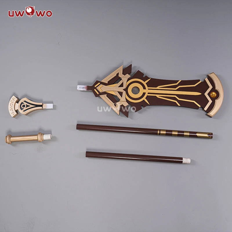 Uwowo Game Genshin Impact Cosplay Props Polearm Cyno Weapon Detachable Staff Of The Scarlet Sands 4 Uwowo Game Genshin Impact Cosplay Props Polearm Cyno Weapon Detachable Staff Of The Scarlet Sands - Image 2
