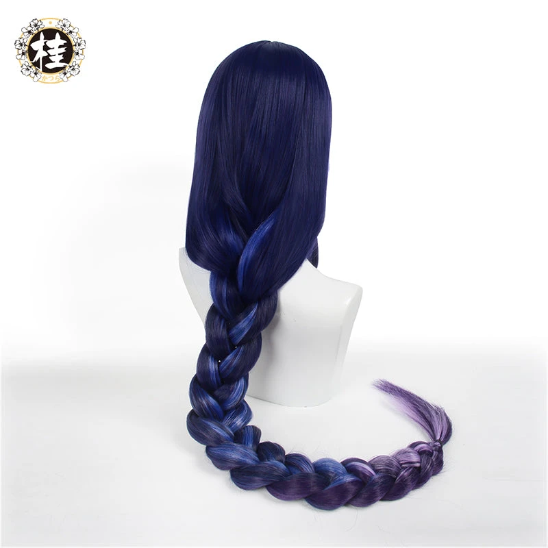 Uwowo Game Genshin Impact Inazuma Baal Raiden Shogun Cosplay Wig 105cm Long Braided Hair 6 Uwowo Game Genshin Impact Inazuma Baal Raiden Shogun Cosplay Wig 105cm Long Braided Hair - Image 4