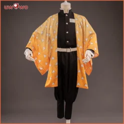 Uwowo Plus Size Demon Slayer Cosplay Kimetsu No Yaiba Agatsuma Zenitsu Cosplay Costume Demon Slaying Corps Uniform -Uwowocosplay Shop 5 bd8d231f d866 4f95 9ee7 9a28bb81d933