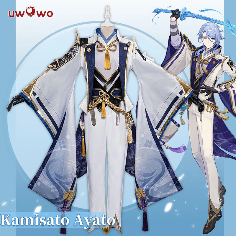 Uwowo Genshin Impact Kamisato Ayato Male Cosplay Inazuma Costume 3 Uwowo Genshin Impact Kamisato Ayato Male Cosplay Inazuma Costume