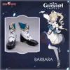 Uwowo Game Genshin Impact Barbara Shining Idol Deaconess Cosplay Shoes
