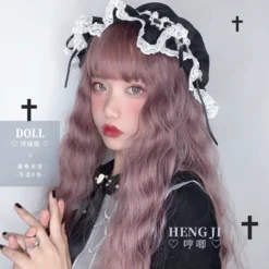 Hengji Lolita Wig Doll Chocolate-Vine-Gold-Linen Gray-Black-Blue 55cm Long Curly Wig Synthetic Heat Resistant Fiber -Uwowocosplay Shop 9 31783fe9 c4b1 4674 8c30 d2c2673c6ceb