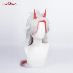Uwowo Game Genshin Impact Wig Arataki Itto Cosplay Wig With Horns -Uwowocosplay Shop DSC02402