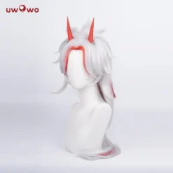 Uwowo Game Genshin Impact Wig Arataki Itto Cosplay Wig With Horns -Uwowocosplay Shop DSC02403