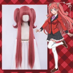 Uwowo Anime Kakegurui Cosplay Wig Yumemite Yumemi Wig 90cm Hair Ponytail