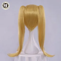 Uwowo Anime Kakegurui Cosplay Wig 55cm Yellow Long Hair With Two Ponytail -Uwowocosplay Shop UWOWO Anime Kakegurui Meari Cosplay Wig 55cm Yellow Long Hair with Two Ponytail Heat Resistant jpg Q90 jpg webp
