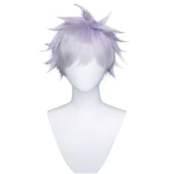 Uwowo Anime Jujutsu Kaisen Satoru Gojo Cosplay Wig 28CM Light Purple White Gradient Short Hair -Uwowocosplay Shop bd 608481e3 dda4 4c82 b446 cb9d41229ca6