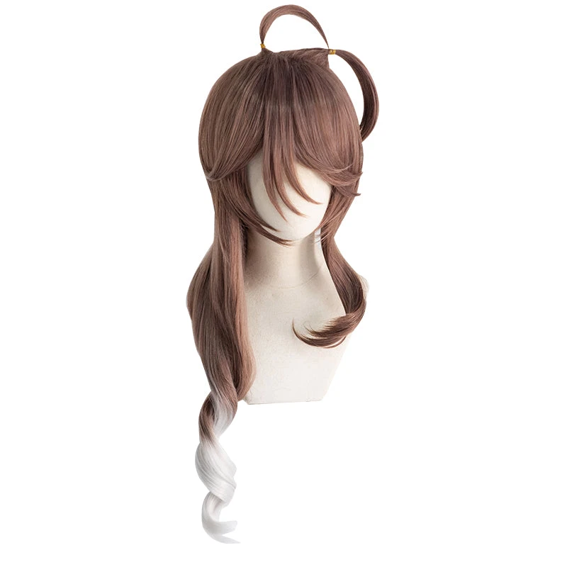 UWOWO Game Arknights Eyjafjalla Cosplay Wig 80cm Brown Silver Gray Gradient Wavy Hair Cosplay Wig 7 UWOWO Game Arknights Eyjafjalla Cosplay Wig 80cm Brown Silver Gray Gradient Wavy Hair Cosplay Wig - Image 5