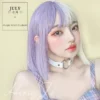 Hengji Wig July Purple White Gradient 33cm Straight Lolita Daily Cosplay Wig Synthetic Heat Resistant Fiber -Uwowocosplay Shop july