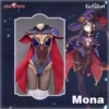 Uwowo Game Genshin Impact Plus Size Cosplay Mona Megistus Astral Reflection Costume Cute Enigmatic Astrologer Bodysuit