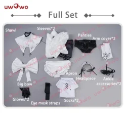 Uwowo×DISHWASHER1910 Nier: Automata 2B Nun Sister Maid Fanart Ver. Cosplay Costume -Uwowocosplay Shop qt