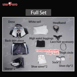 Uwowo Game Honkai Impact 3 Aponia Signet Of Discipline Sister Nun Cosplay Costume -Uwowocosplay Shop quantao