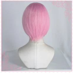 UWOWO Re:Life In A Different World From Zero Rem Ram Cosplay Wig 30cm Pink/blue -Uwowocosplay Shop u G 04