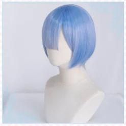 UWOWO Re:Life In A Different World From Zero Rem Ram Cosplay Wig 30cm Pink/blue -Uwowocosplay Shop u G 08